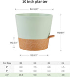 FaithLand 2-Pack 10 Inch Planter Pots - Image 2
