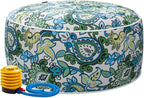 Magpie Fabrics Indoor/Outdoor Inflatable Stool Ottoman Pouf, Water Repellent by Magpie+Fabrics