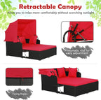 ORALNER Outdoor Daybed, 2-Person Wicker Patio Sofa - Image 3