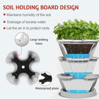 Vertical Strawberry Planter-5 Tier Stackable Herb Tower Planters Stacking - Image 5
