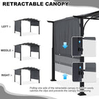 MASTERCANOPY 10x10ft Outdoor Retractable Pergola - Image 4
