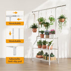 Plant Stand Indoor Outdoor, 3-Tier Heavy Duty Metal Hanging Plant Shelf - Image 4