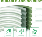 3Pcs 2X2X1ft Round Raised Garden Bed Kit, Galvanized Raised Garden Beds Outdoor - Image 5