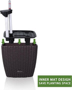 Dexceder 9x8 Self Watering Planter Indoor Outdoor, Inner Mat Design, Thickened - Image 4