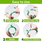 300 Pcs Plant Support Clips, Plastic Clips - Image 3