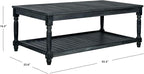 Safavieh Outdoor Collection Oakley Dark Slate Grey Coffee Table - Image 2
