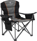 ALPHA CAMP Heavy Duty Camping Chair 500LBS Capacity, Oversized Folding Chair by ALPHACAMP