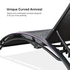 PURPLE LEAF Patio Oversized Chaise Lounge Chair Set - Image 3