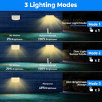 Peasur Solar Motion Lights Outdoor, 318 LED Solar Security Light - Image 2