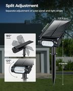 RGB Christmas Solar Spot Lights Outdoor, 12 RGB Color Modes Landscape Light - Image 3