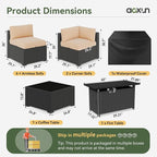 Aoxun 8 Piece Patio Furniture Set - Image 2