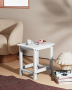 YEFU Outdoor Side Table for Patio: 16" HIPS Weather - Image 2