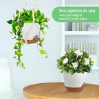 Hanging Planters for Indoor Outdoor Plants, 2 Pack Self Watering Hanging Pot - Image 4