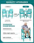 SERWALL Tall Adirondack Chairs Set of 2 - Image 9