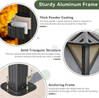Aoxun 10'x12' Hardtop Gazebo, Aluminum Frame Canopy - Image 4