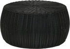 Household Essentials Handwoven Resin Storage Stool Ottoman by HouseholdEssentials