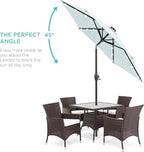 Best Choice Products 7.5ft Outdoor Solar Market Table Patio Umbrella - Image 2