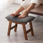 Foot Stool, Bamboo Small Sofa Foot Rest Under Desk, Extra Seating by Kitsanery
