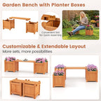 Giantex 4-in-1 Outdoor Bench - Image 6