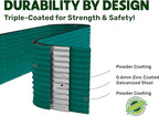 9-in-1 Galvanized Raised Garden Beds Outdoor // 8×2×2.5 ft Modular Planter - Image 4