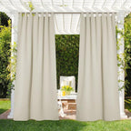 NICETOWN Detachable Sticky Tab Top Outdoor Curtain - Image 2