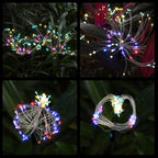 FOOING 4 Pcs Solar Garden Lights Solar Firework Lights Waterproof, 120 LED - Image 5