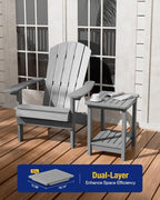 YEFU Outdoor Side Table for Patio: 16" HIPS Weather - Image 4