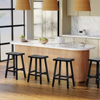 29in Tall Bar Stools Set of 2, Waterproof UV-Resistant, Durable Resin Kitchen - Image 6