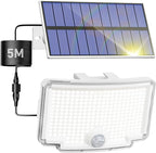 Peasur 1 Pack Solar Motion Lights Outdoor, 318 LED Solar Security Light by Peasur