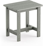 LUE BONA Outdoor Side Table, HDPS Small Outdoor Table, Rectangle Adirondack by LUEBONA