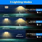 Peasur 1 Pack Solar Motion Lights Outdoor, 318 LED Solar Security Light - Image 3