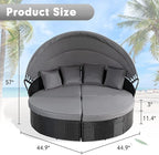 SUNCROWN Outdoor Patio Round Daybed - Image 2