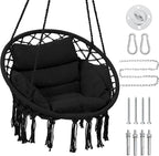 Macrame Hammock Hanging Swinging Chair by KROFEM