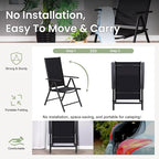 PHI VILLA 9 Piece Patio Dining Set, Patio Furniture Outdoor Dining Set - Image 2