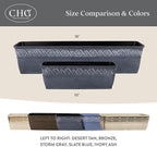 Classic Home and Garden Corinthian Rectangular Planter Box w/Drain Plug - Image 6