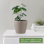 Dexceder 9x8 Inches Self Watering Planter Indoor Outdoor, Inner Pot Design - Image 6