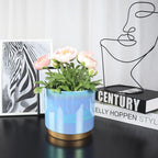 Gepege Ceramic Pots for Plants, Rainbow Pearl Glaze Planter - Image 8