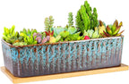 Succulent Pots - 12 Inch Large Succulent Planters by ARTKETTY