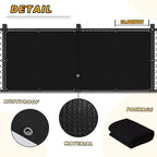 LOVE STORY 3'x6' Black Balcony Screen Privacy Fence Cover UV Protection - Image 4