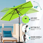 AreShark 7.5FT Patio Umbrella Table Market Umbrella - Image 5