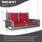 RELAX4LIFE 2-Person Porch Swing Bench - Image 3