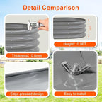 Raised Garden Bed Outdoor 2 Sets Oval Large Coating Metal Planter Box - Image 6