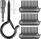 96 PCS Q-Hanger Hooks, Screw Hooks by FSAH