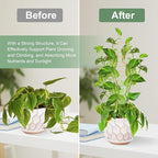 17.5 Inch Indoor Plant Trellis for Climbing Plants, Metal Trellis, Small Garden - Image 3