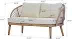 Merax 2-Piece Acacia Wood Patio Set - Image 7