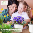 7 inch Plant Pots 6-Pack, Self Watering Flower Pots Indoor Outdoor, African - Image 3