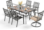 PHI VILLA 7 Pieces Outdoor Dining Set by PHIVILLAThepioneerofcomfortablehouseholdsupplies