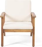 Christopher Knight Home Carlos Outdoor Acacia Wood Club Chairs - Image 5