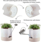 Nihow Self Watering Plant Pot: 8 Inch Ceramic Planter - Image 3