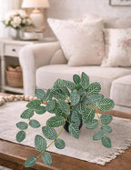 17.7" Artificial Plants Indoor Home Decor, Fake Potted Silk Plants - Image 5